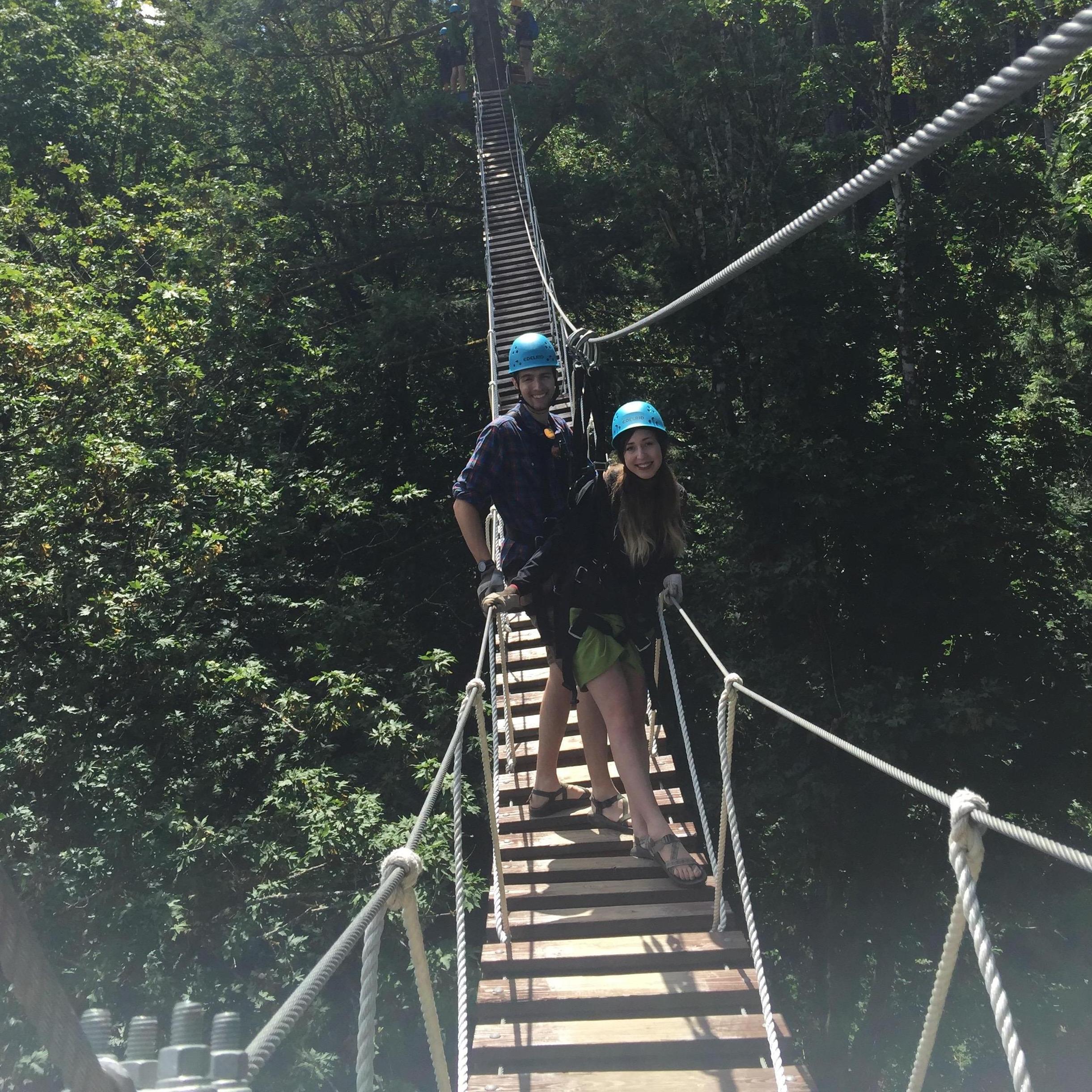 Ziplining was such a thrilling experience!
