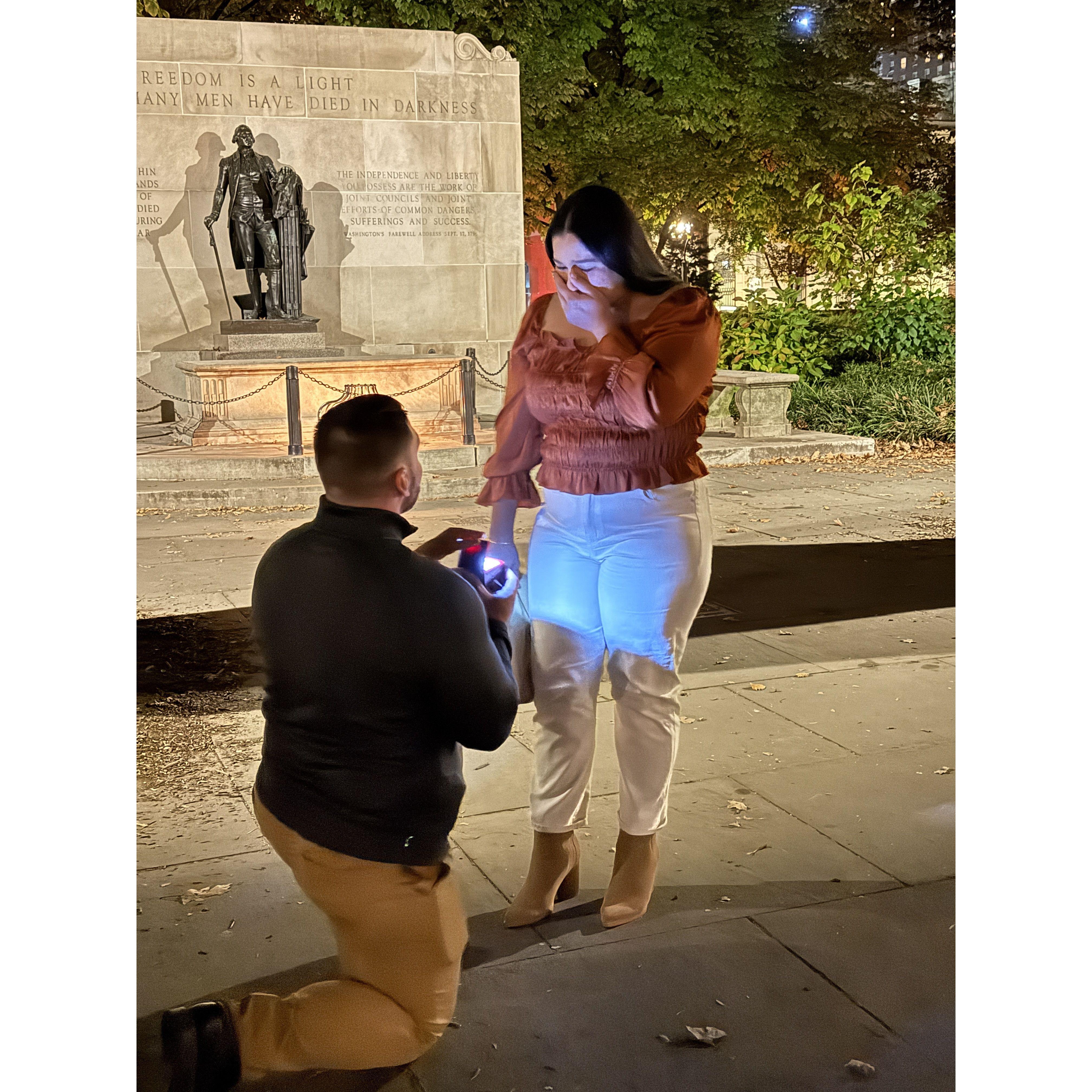 SHE SAID YES!