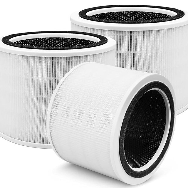 Core 200S Replacement Filter Compatible with LEVOIT Core 200S Smart WiFi Air Purifier, Fit for Levoit Core 200s Replacement Filter, 3Pack 3-Stage H13 Grade True HEPA Filter, Replace Part Core 200S-RF