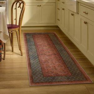 Sundara Rose & Blue Rug | 2.5'x7'