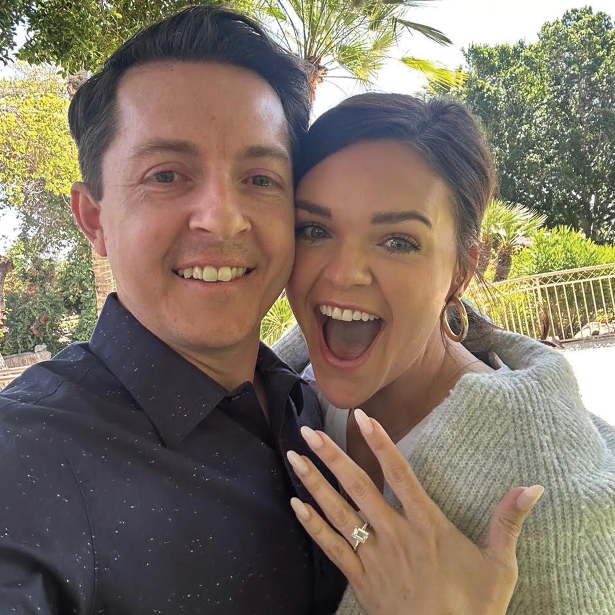 First picture we took after we got engaged!