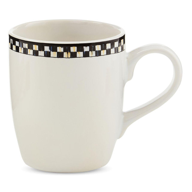 Mackenzie-Childs Courtly Check Everyday Mugs, Set of 4