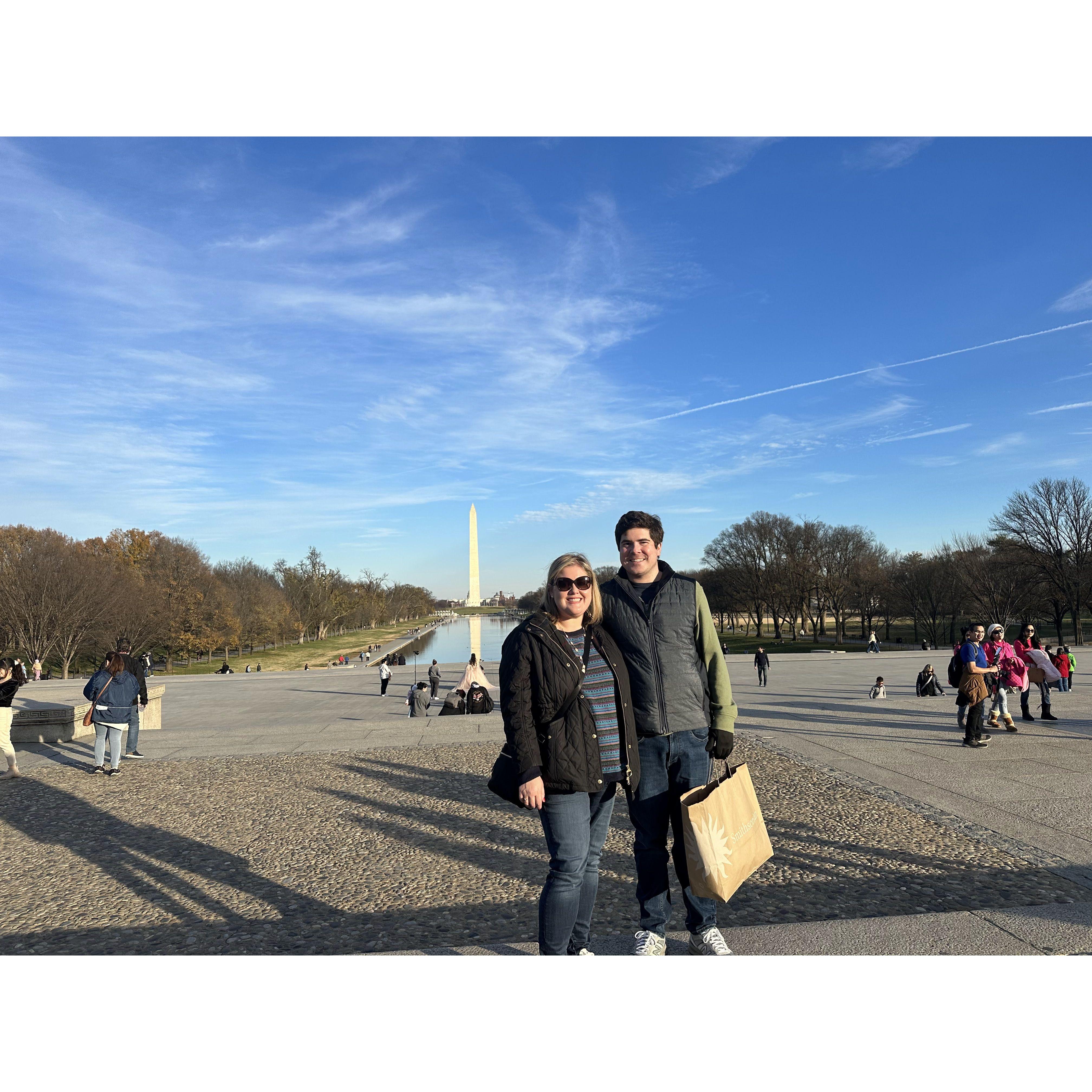 Visiting our friends Katherine and Carl in DC/Alexandria around Christmas