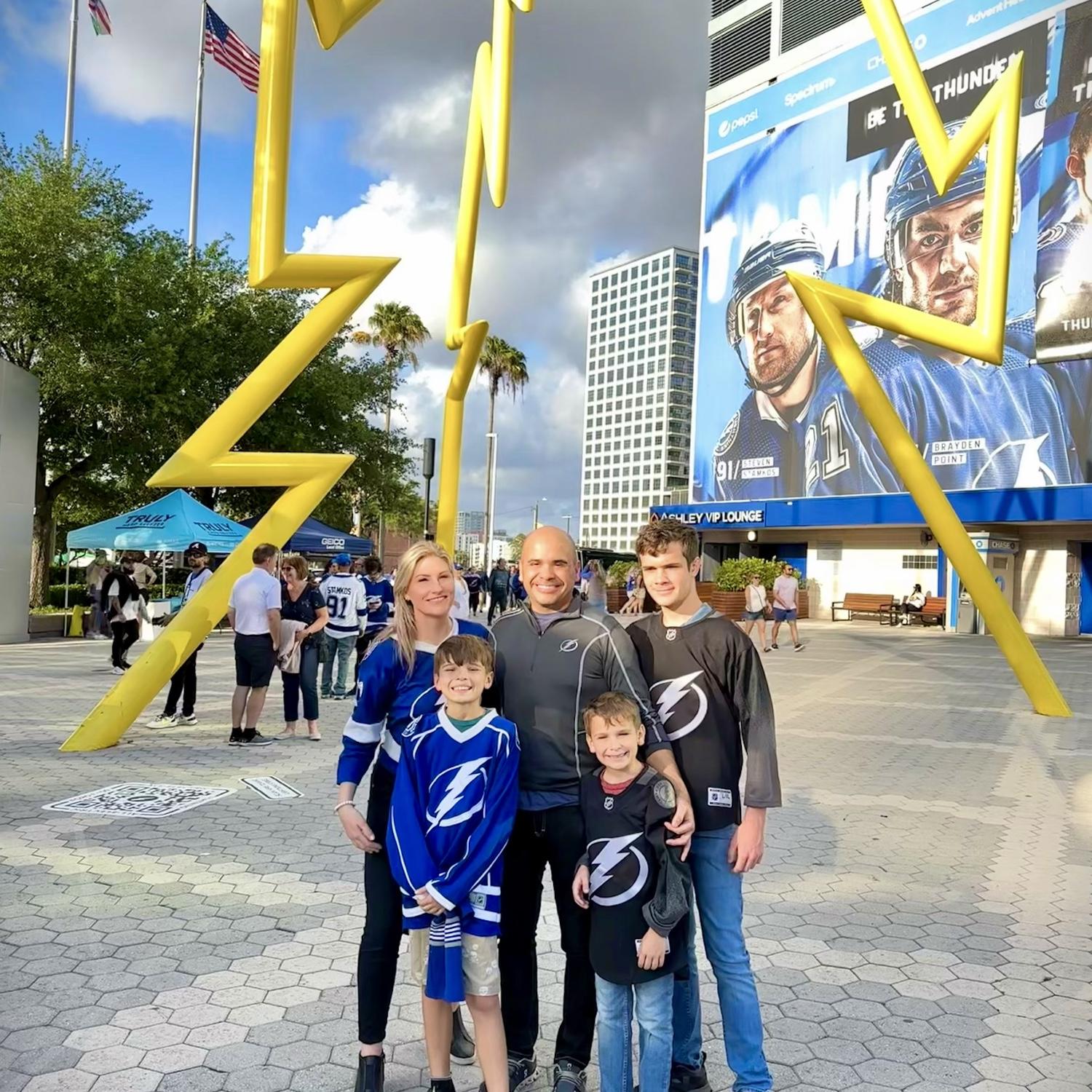 Lightning game with the Bilbao boys family