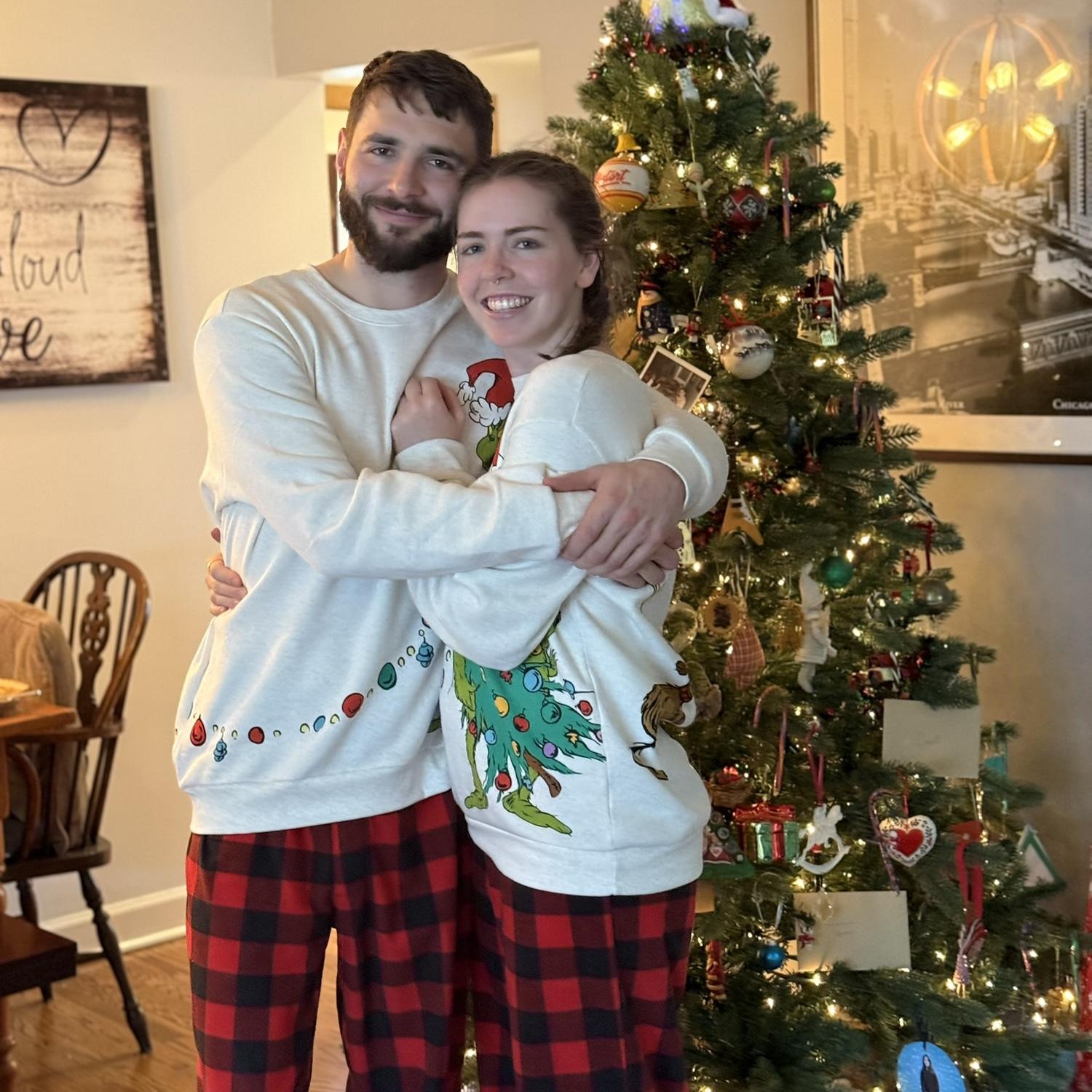 Our first Christmas together in Chicago.
