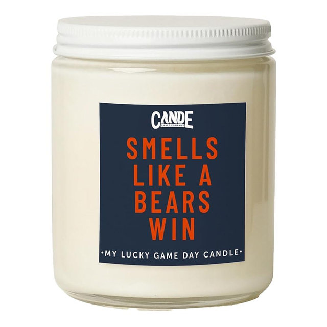 CE Craft - Smells Like A Bears Win - Football Themed, Chicago Gift, Bourbon Vanilla Candle