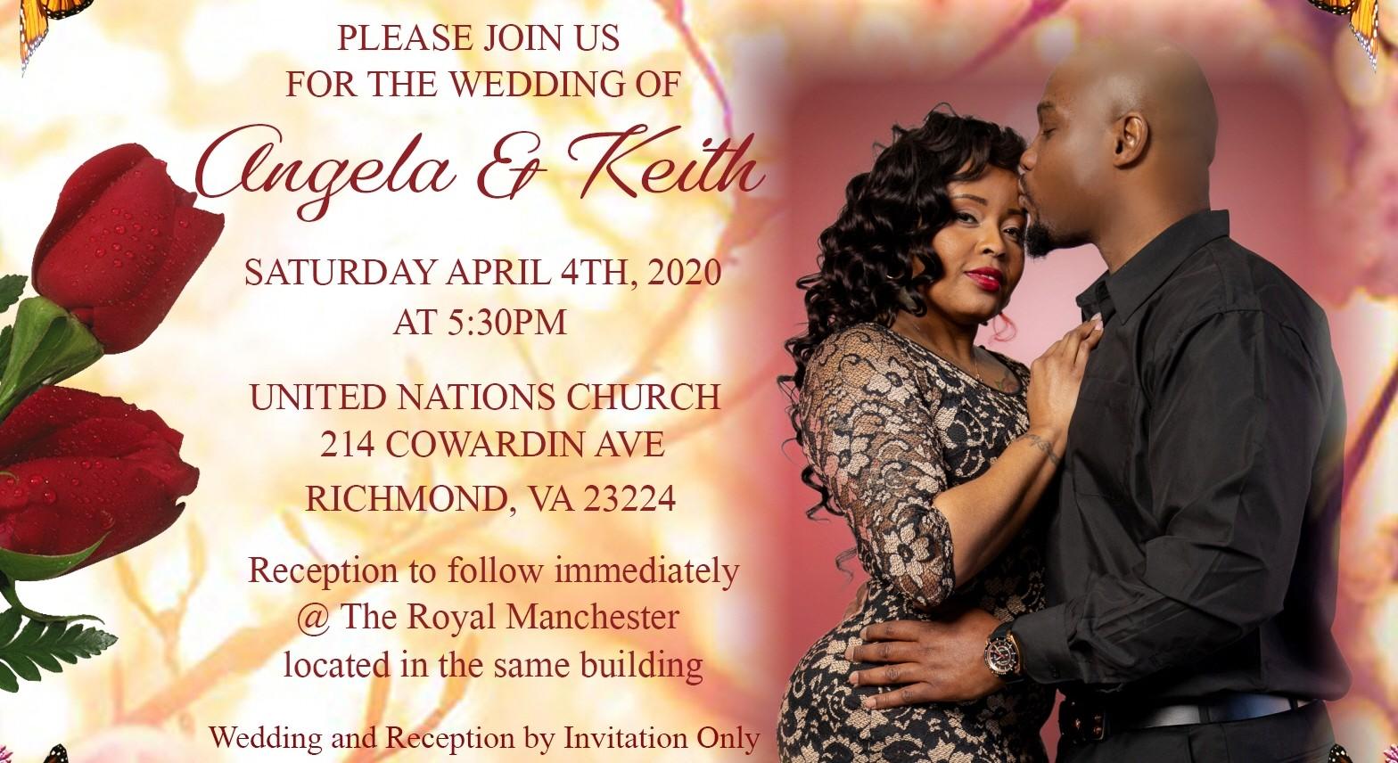 The Wedding Website of Angela Dupree and Keith Starkes