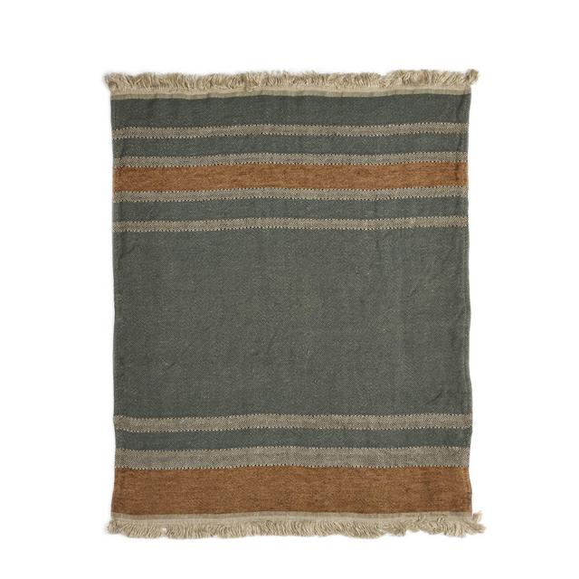 BLANKET THROW TOWEL FOUTA ALOUETTE STRIPE 43 X 71