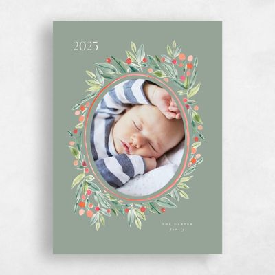 Sage, Green Holiday Card - Douglass