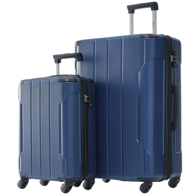 Merax Luggage Sets of 2 Suitcases With Wheels Expandable Lightweight, TSA Lock, Hardside Spinner Carry On Luggage, 20 28 inch Blue …