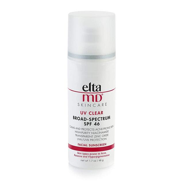EltaMD UV Clear Facial Sunscreen Broad-Spectrum SPF 46 for Sensitive or Acne-Prone Skin, Oil-free, Dermatologist-Recommended Mineral-Based Zinc Oxide Formula