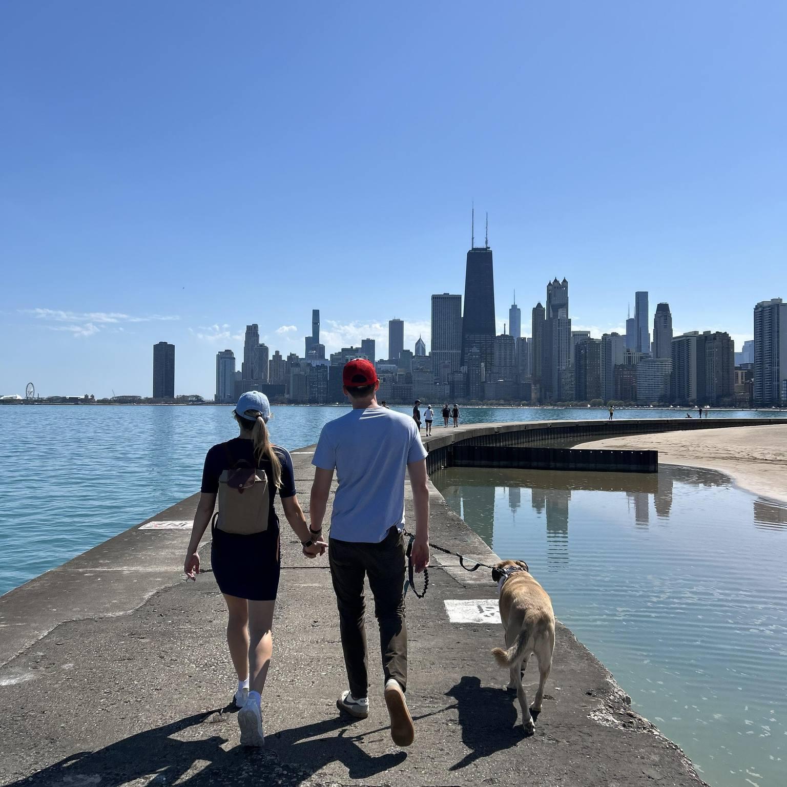 Our little family living in Chicago in 2023!