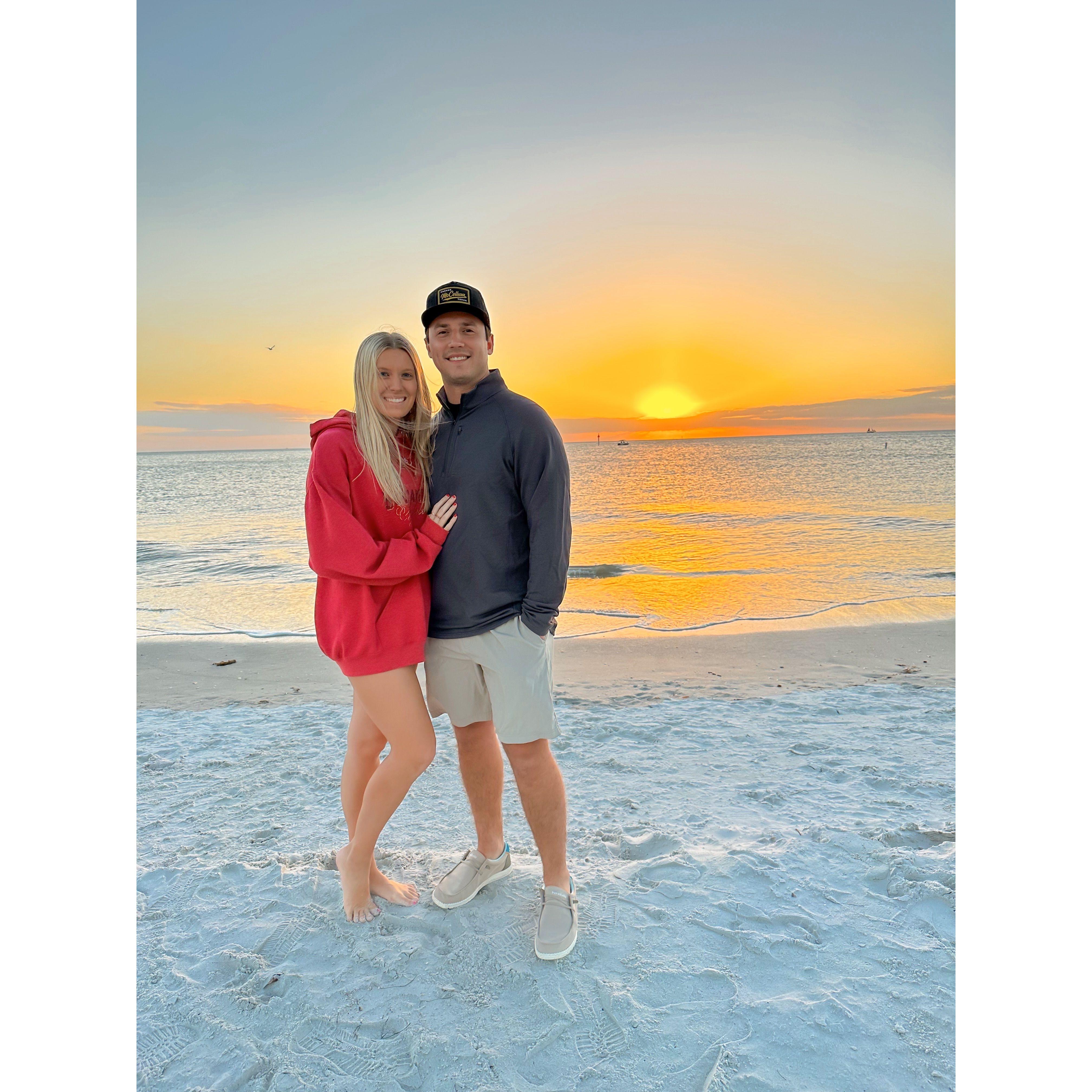 February 4, 2023 - Beach sunset date :)