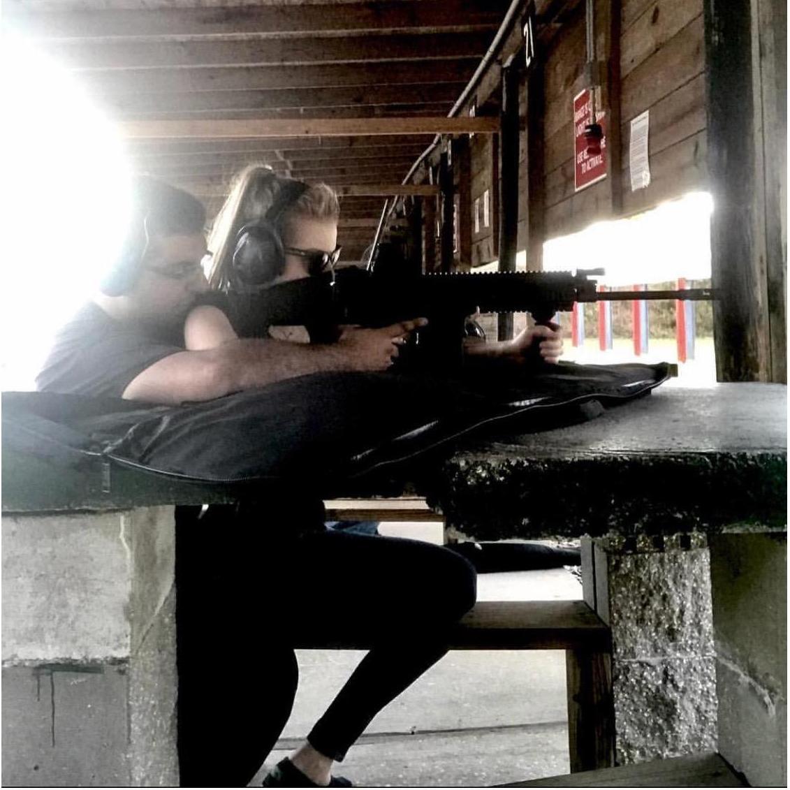 Our first trip to the range together