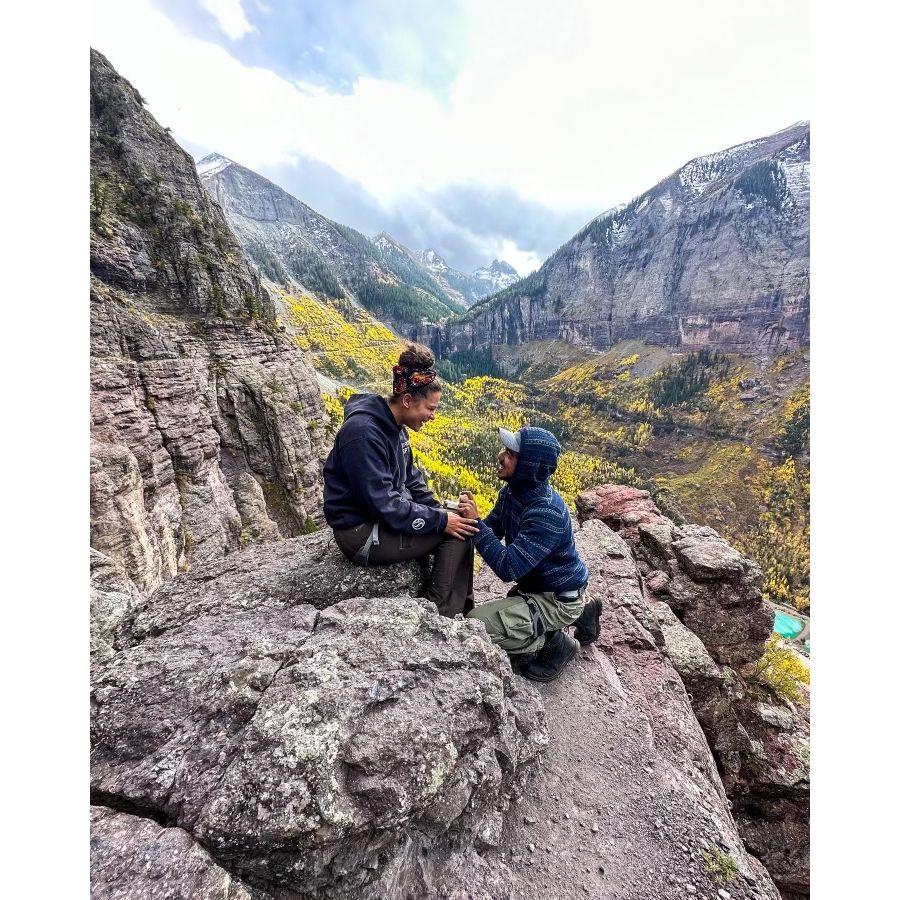 Telluride CO, on the Via Ferrate where Ariel proposed!