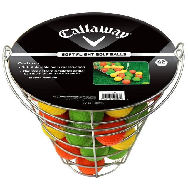 Callaway Soft Flite Practice Ball Range Basket - Sliver