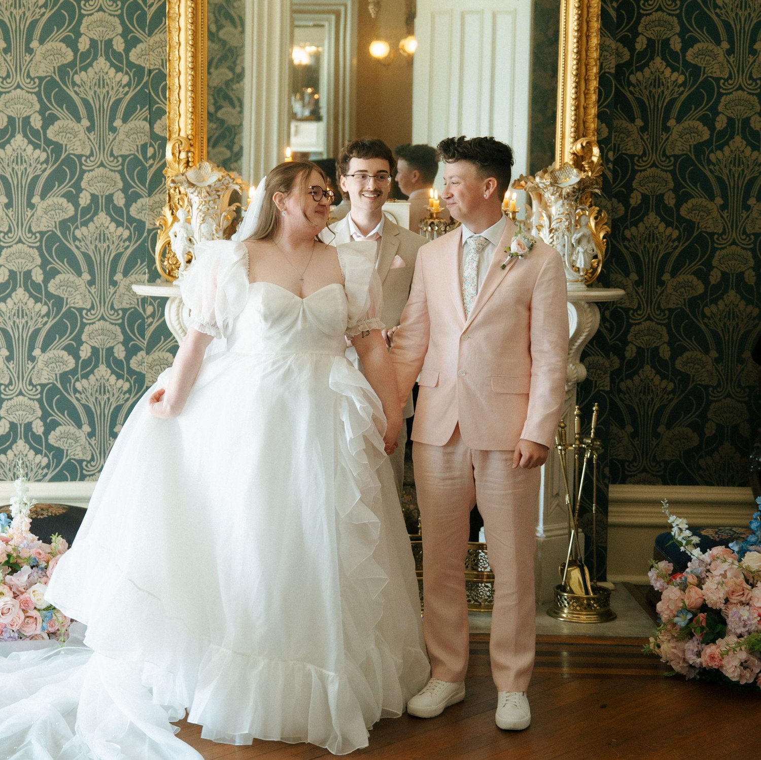 Right before we were pronounced Mr. and Mrs.