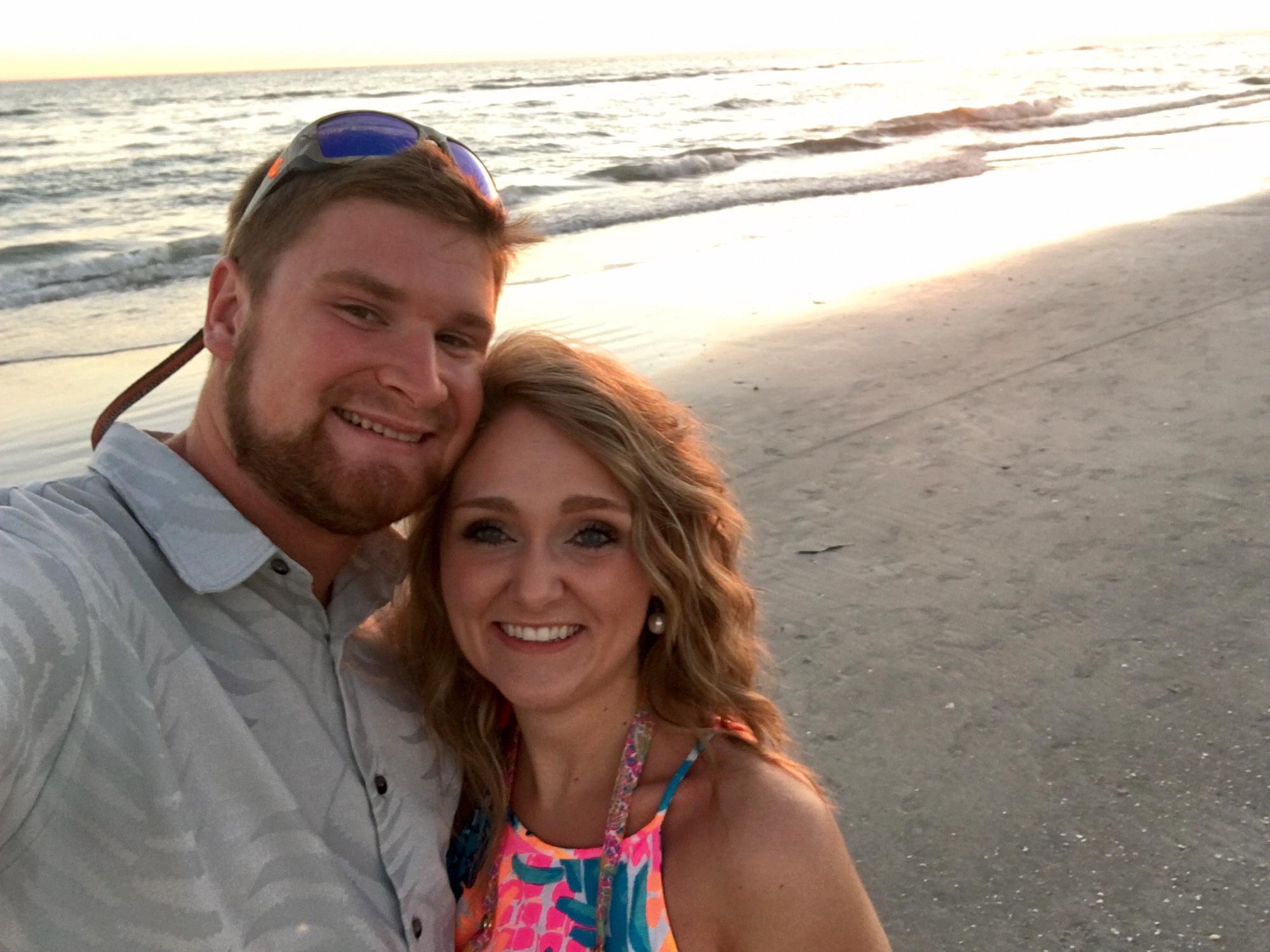 Watching the sunset and taking a stroll on the beach.
Clearwater, FL 2017