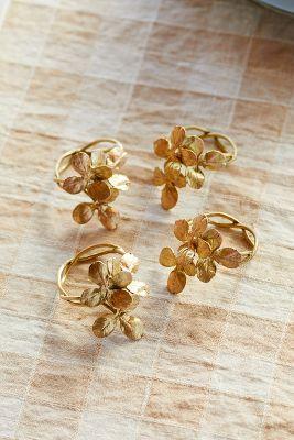 Clover Napkin Rings, Set of 4