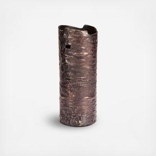 Oxidized Bark Vase