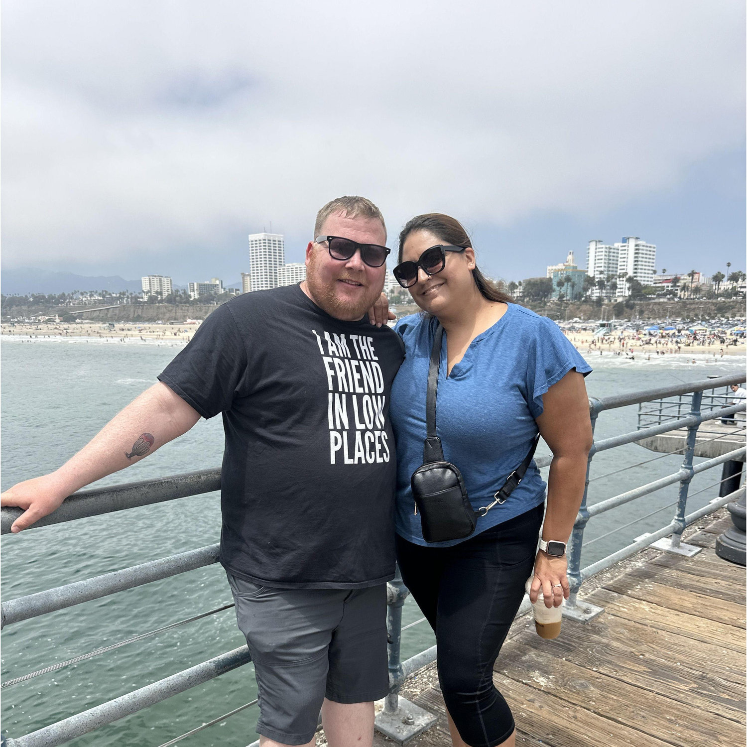 Taking in the sights and sounds of Santa Monica Pier. July 2024