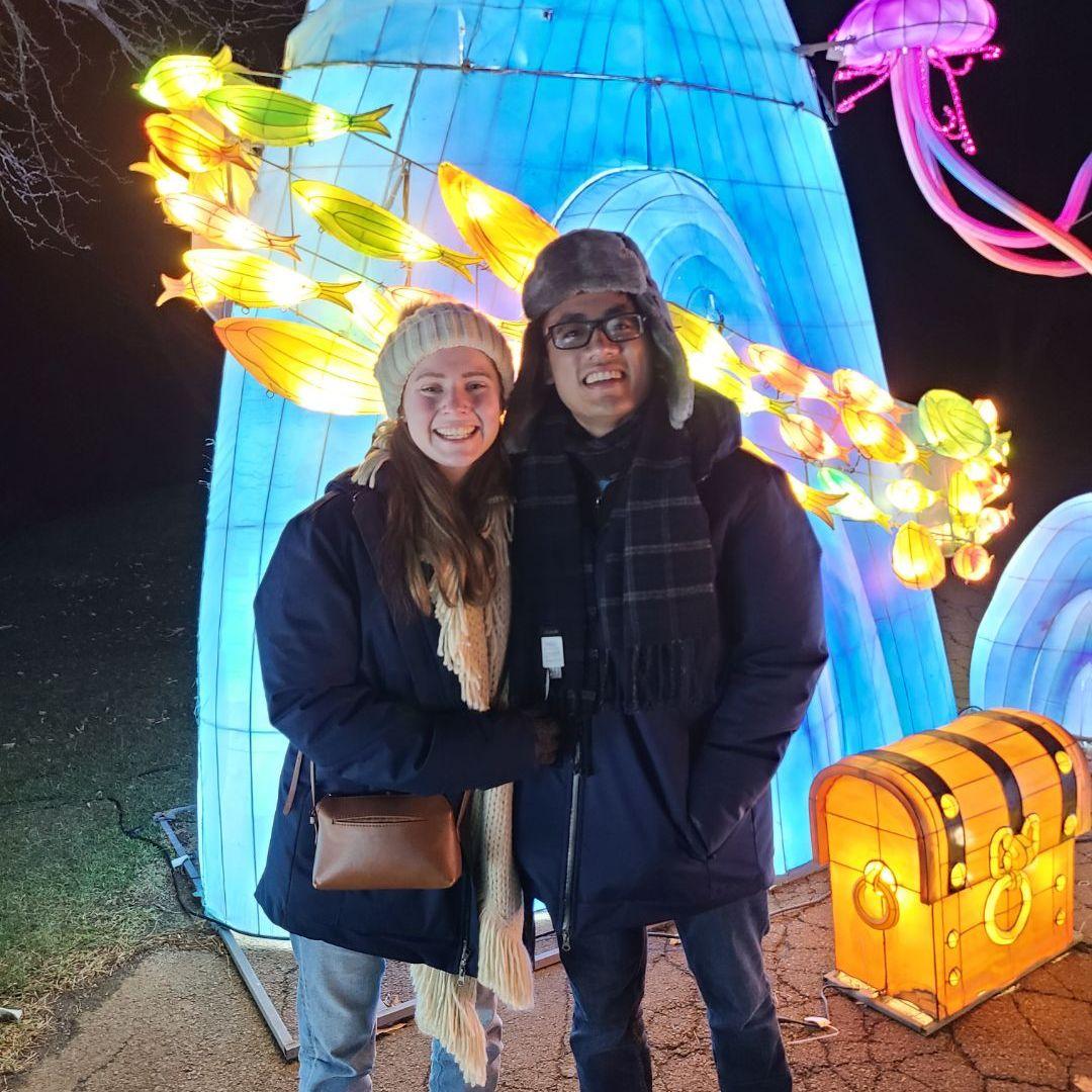 Getting lit at the Lantern Festival in CT - December 2021