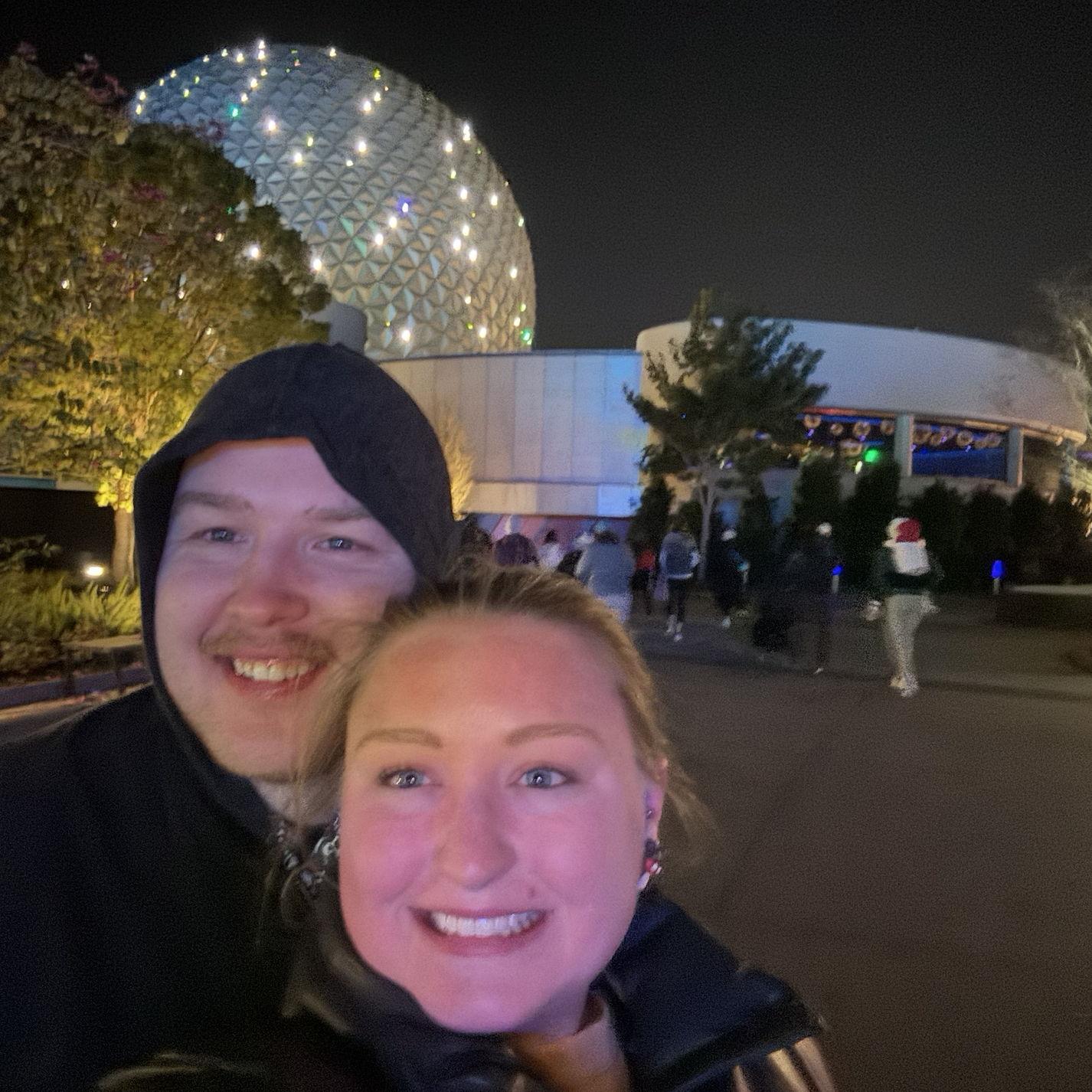 End of a cold night at Epcot