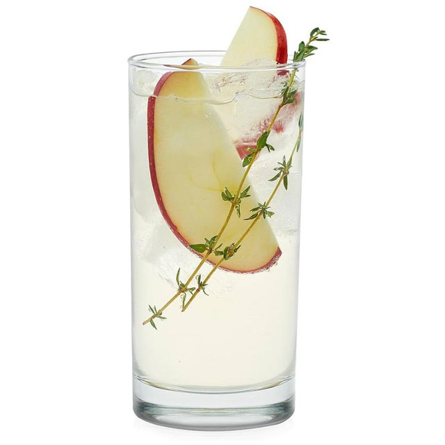 Libbey Heavy Base Drinking Glasses Set of 8, 15.5 Oz Elegant, Weighted Clear Water Glasses, Dishwasher Safe Glass Cups Set for Parties, Birthdays