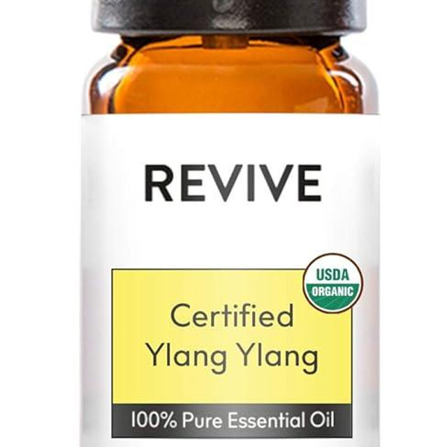 USDA Certified Organic Ylang Ylang Essential Oil by Revive Essential Oils - 100% Pure Therapeutic Grade, for Diffuser, Humidifier, Massage, Aromatherapy, Skin & Hair Care