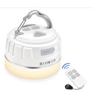 Sinvitron LED Camping Lantern Rechargeable with Remote Control - 1000LM 150H Runtime Tent Light, 5200mAh Water-Resistant Emergency Light for Hurricane Power Outages, Hiking Home