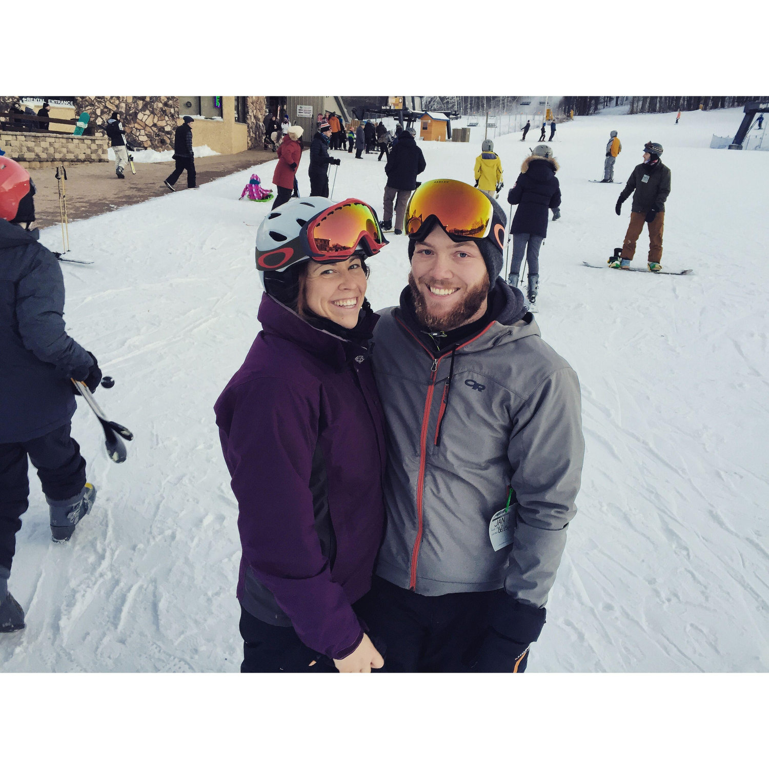 Snowboarding at Cascade Mountain in WI