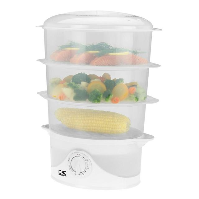 Kalorik 3-Tier Food Steamer in White