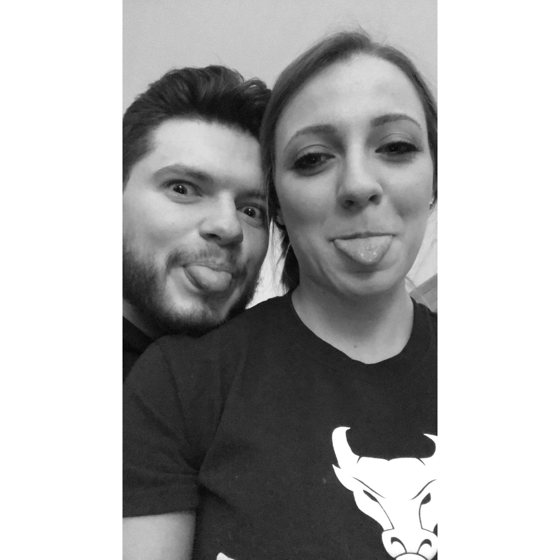 TJ visiting Morgan when she lived in Buffalo, just days before the world shut down in 2020.
