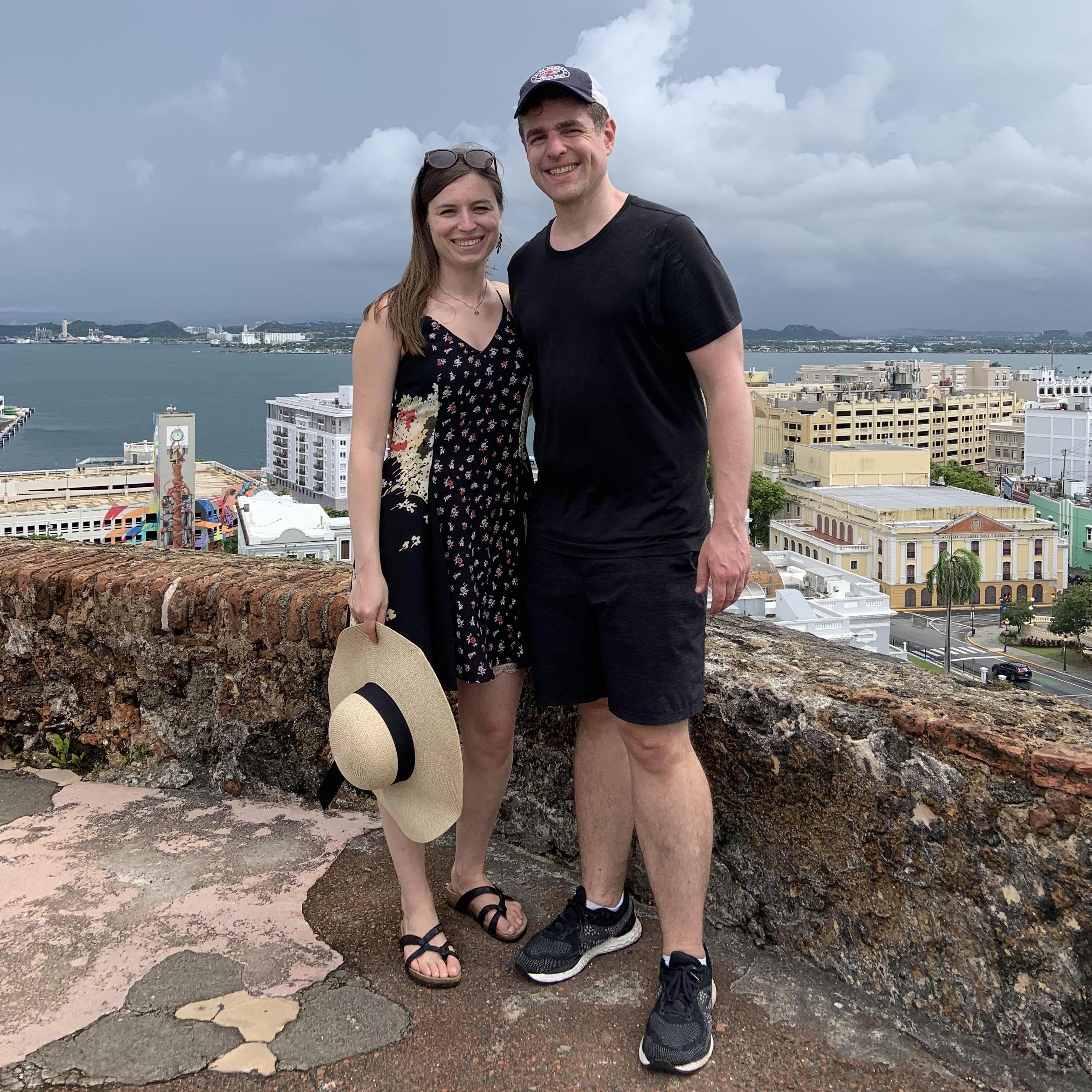 Scaling fortresses in Old San Juan, Puerto Rico