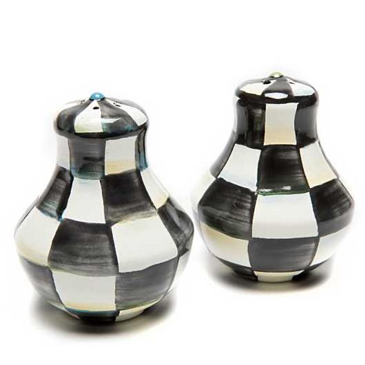 MacKenzie-Childs - Courtly Check Enamel Salt & Pepper Shakers
