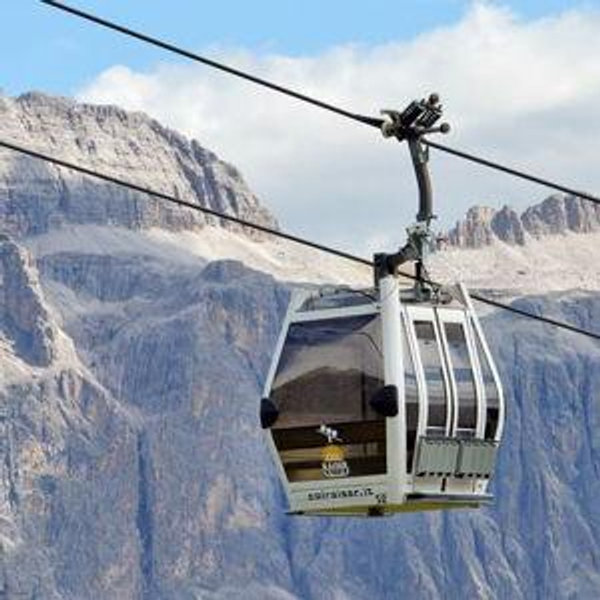 Cable car ride into the mountains
