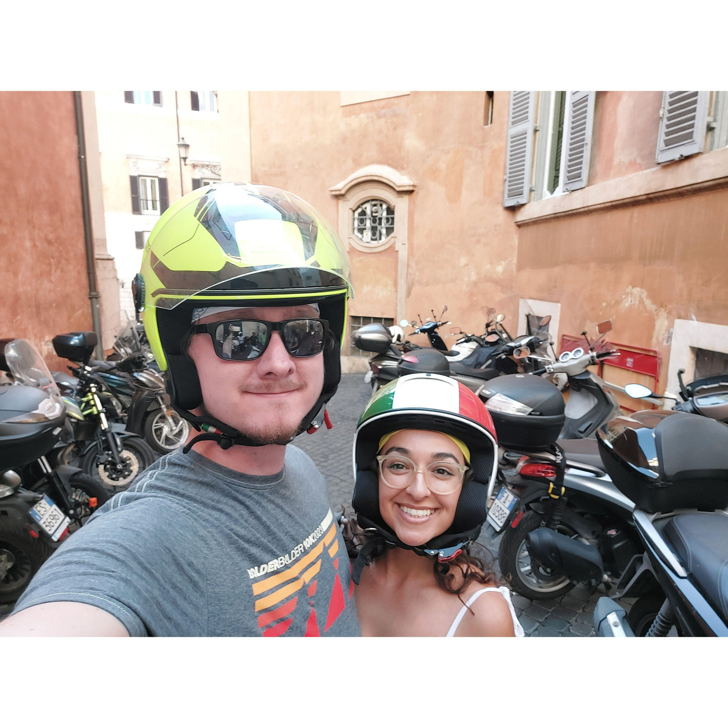 Got to ride vespas through Rome!