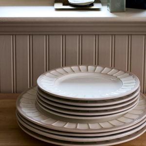 The Latte Stoneware Side Plates, Set of 4: Boulevard Edition