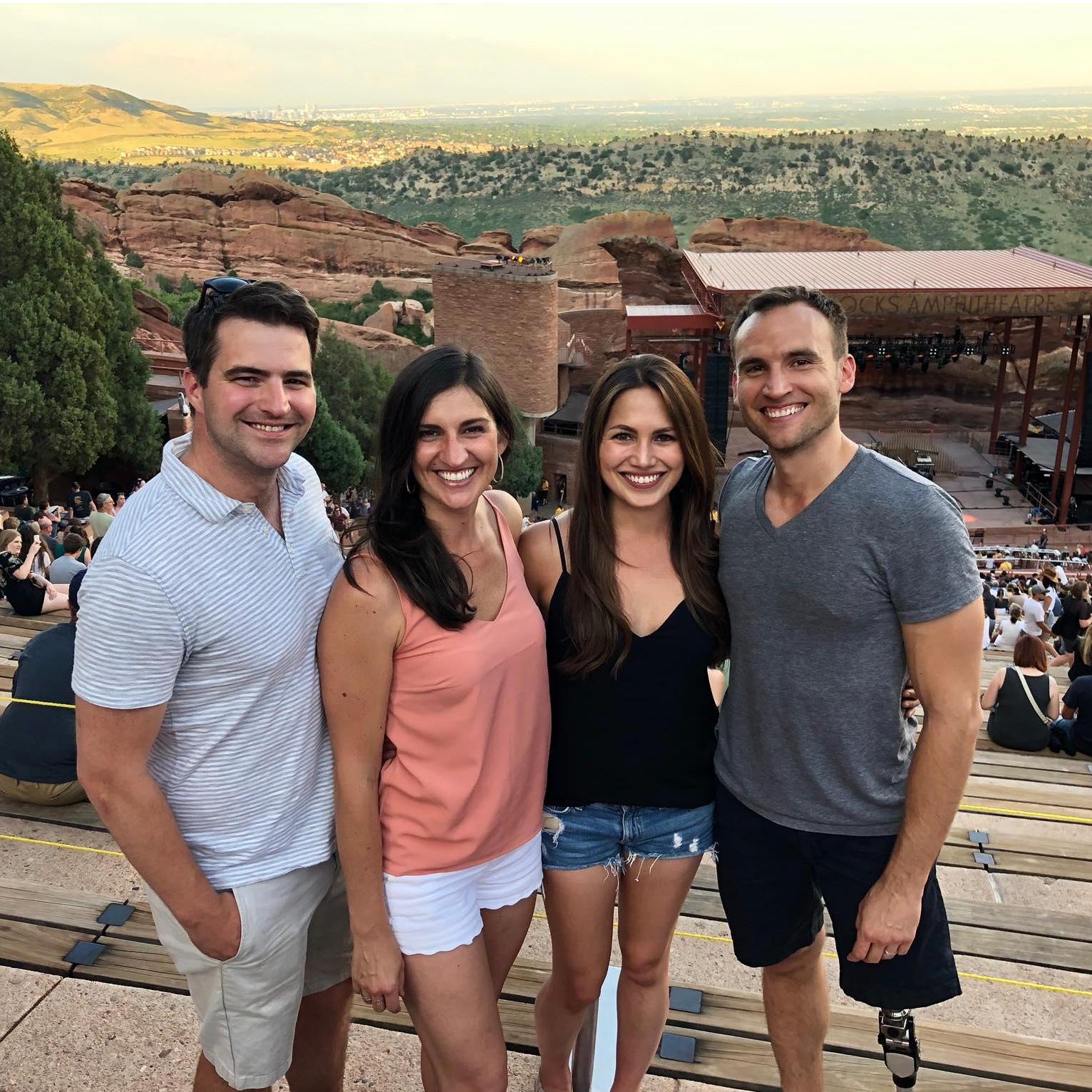Red Rocks concert with Kyle and Natalie