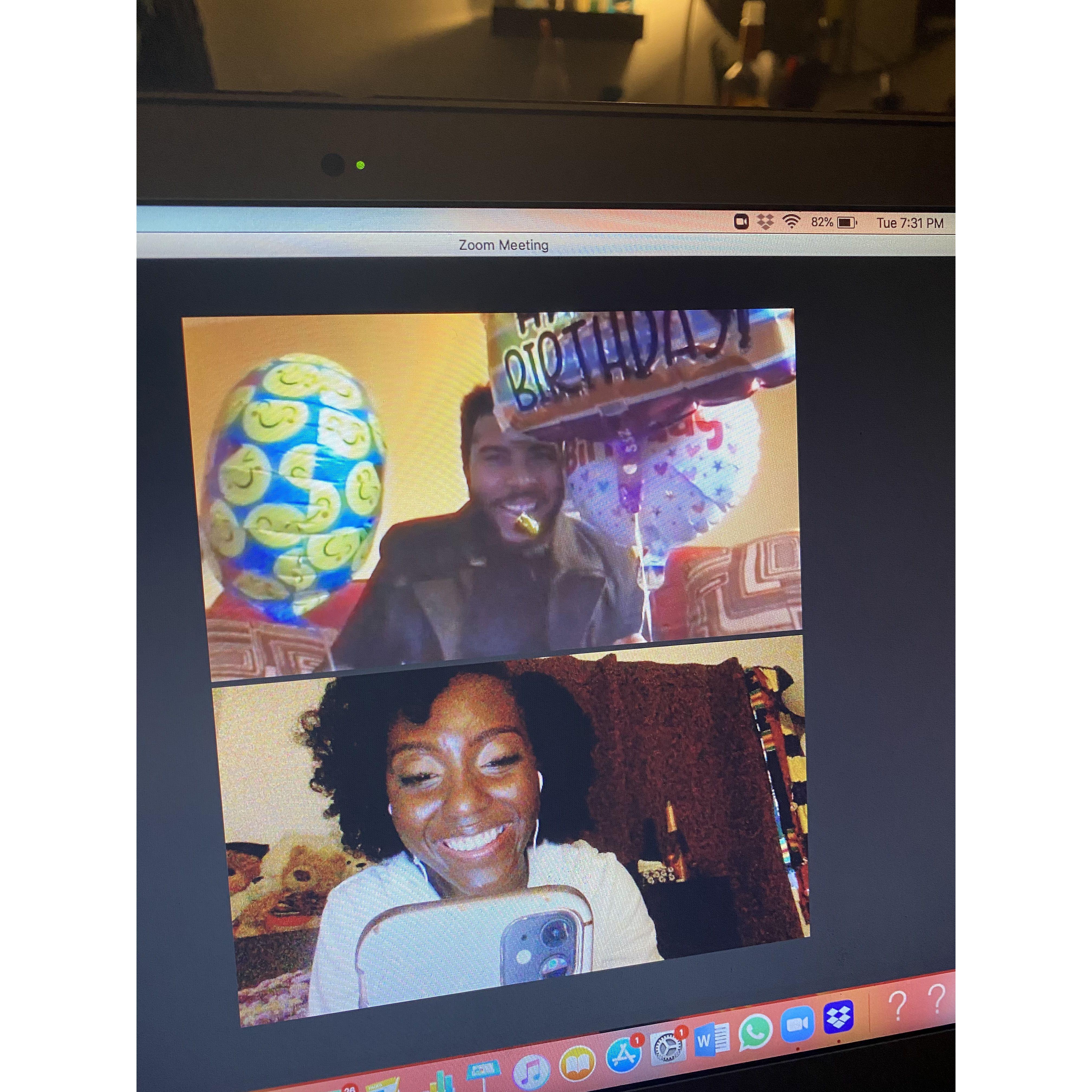 Long distance birthdays! Bianca's 26th pandemic birthday!