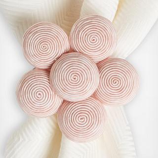 Soutache Blossom Napkin Ring, Set of 4
