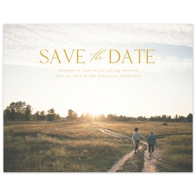 Mustard, Yellow Wedding Digital Save the Date - Velarde Photo