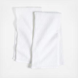 Diamond Pique Dish Towel, Set of 2