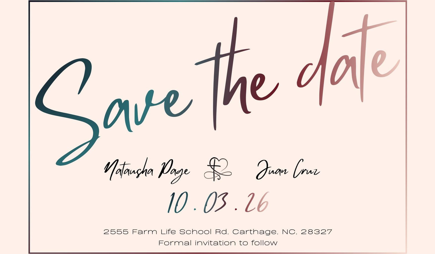 The Wedding Website of Natausha Page and Juan Cruz