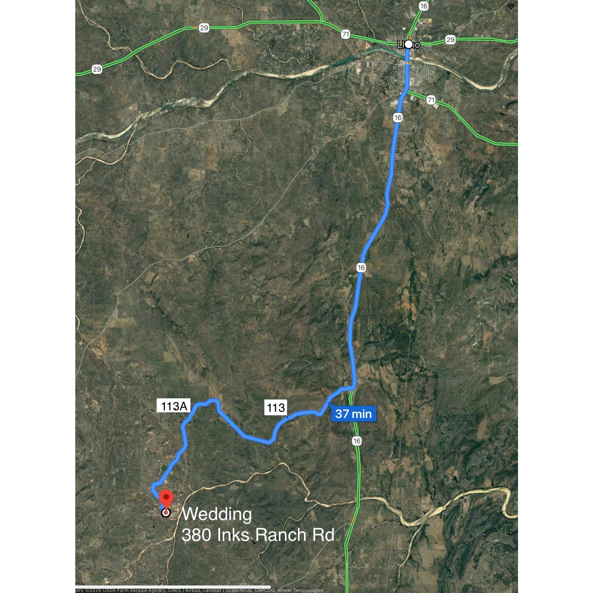 -From Llano head South on Highway 16
-Turn RIGHT on county road 113
-Turn LEFT on county road 113A
-Turn LEFT on Inks Ranch Rd
When you see cars parked, park behind them. See y’all soon!!