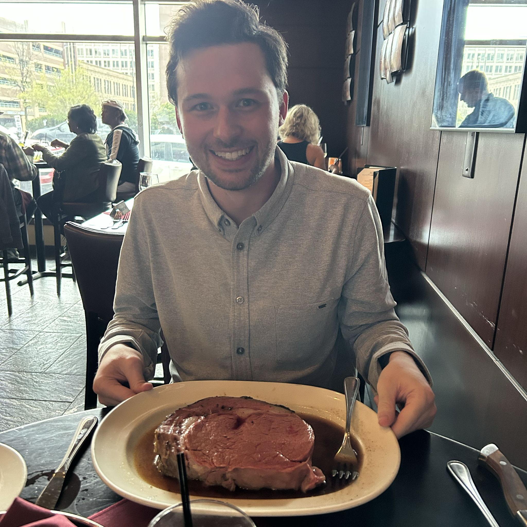 April 28th, 2024: Hannah has begun to accept that every birthday celebration for Mitch will consist of a steakhouse and a food-coma stricken boyfriend.