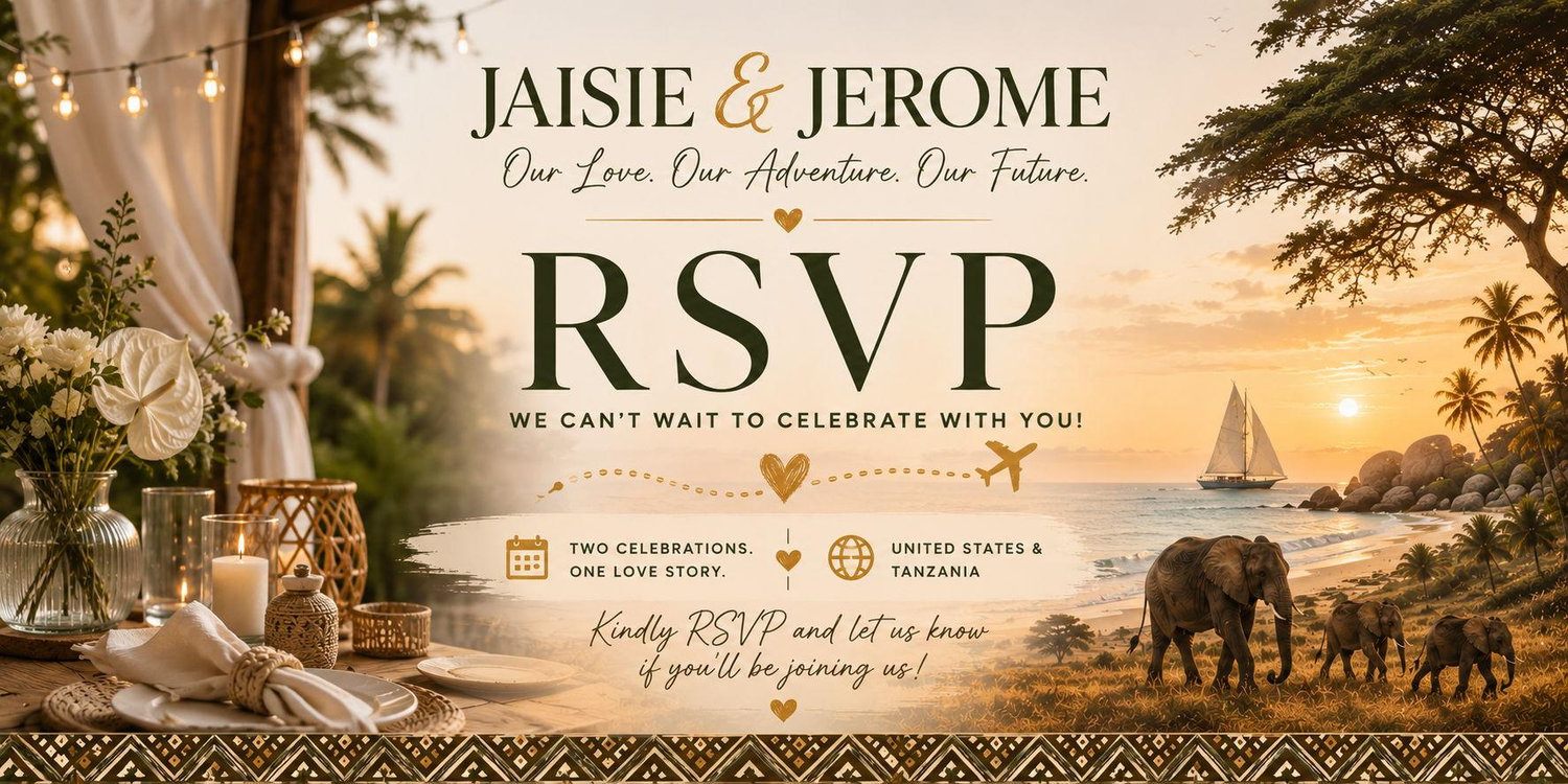 The Wedding Website of Jaisie Stevens and Jerome Pyuzza