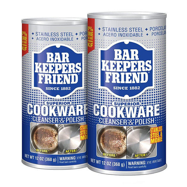 Bar Keepers Friend Cookware Cleanser & Polish - 12oz (2 Pack)
