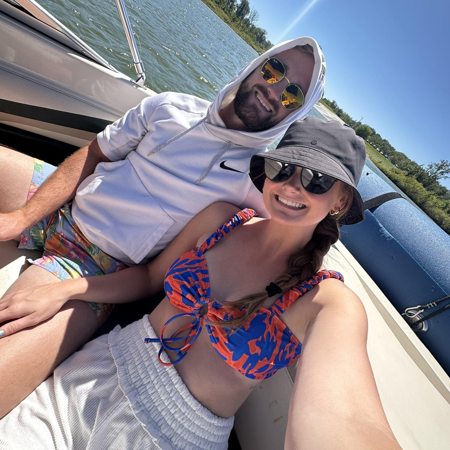 Boat day with Abby's Aunt and Uncle!
