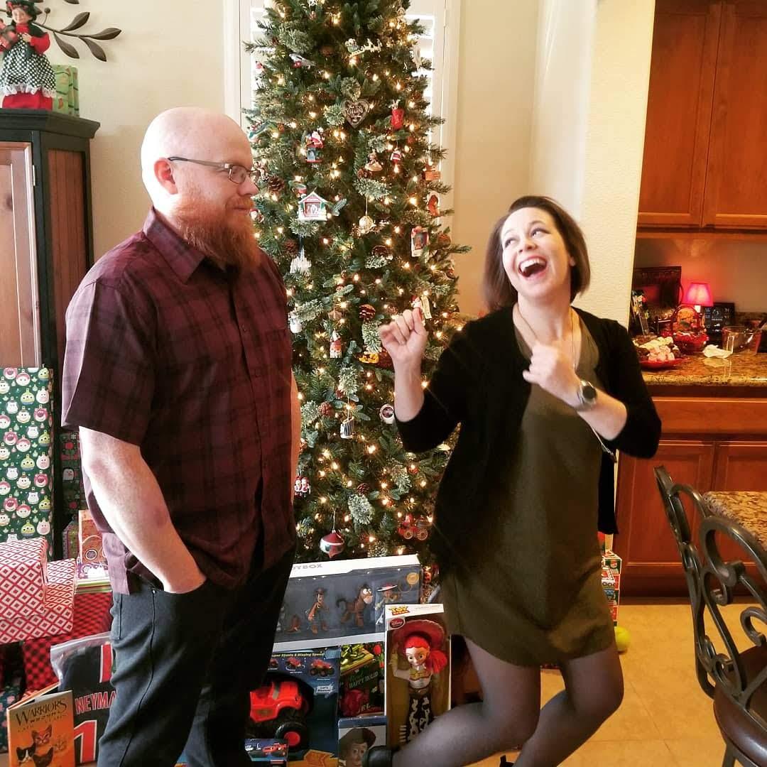 We have very different ways of expressing our excitement. 